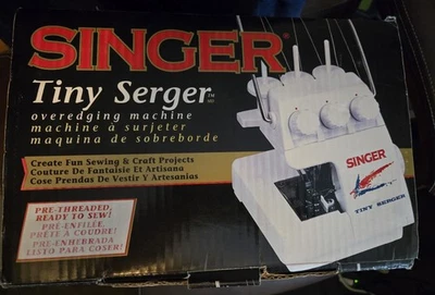 Singer Tiny Serger Model# TS380 Plus Overedging Sewing Machine Used Once - Image 1 of 4