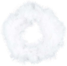 6m White Feather Christmas Tree Boa Decor Ribbon Garland Strip Craft Home Xmas