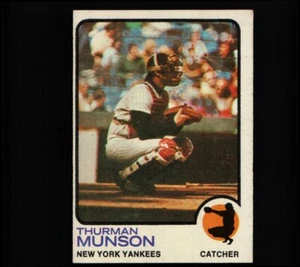1973 Topps THURMAN MUNSON #142 NEW YORK YANKEES CAPTAIN SCHNÄPPCHEN BOX KOSTENLOSER VERSAND - Bild 1 von 2