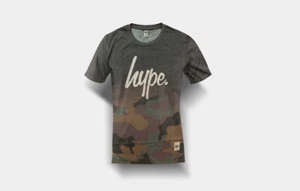 Hype Boys Green Camo Fade T-Shirt - Picture 1 of 2
