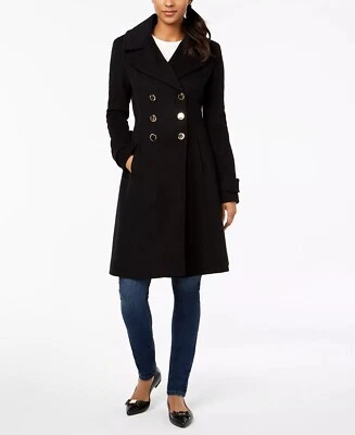 Abrigo de invierno Ivanka Trump Macy's exclusivo línea A doble botonadura para mujer 12 nuevo con etiquetas Foto 1 de 4