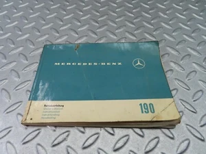⚙8000⚙ Mercedes-Benz W110 190C Owner's Manual Handbook 1105841696 - Picture 1 of 10