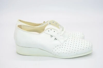 Zapatos cómodos estrechos P. W. Minor ortopédicos blancos con cordones 10 A para mujer de colección Foto 1 de 4