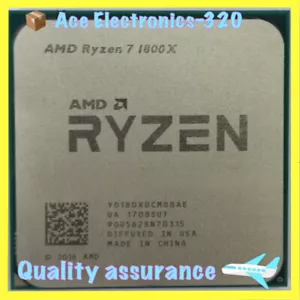 AMD AM4 R7 Ryzen 7 3.6 GHz 1800X 8-Core (4.0 GHz Turbo) Socket AM4 CPU Processor - Picture 1 of 3
