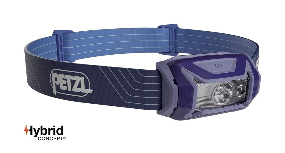 Petzl Tikka Hybrid Concept Headlamp 350 Lumens Blue Brand New In Box
