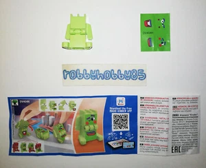 DV404 H Personaje Verde + Bpz Kinder Merendero Joy Italia 2020 Doble Cara - Picture 1 of 1