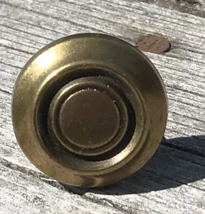 Vintage Messing Schublade Zugknopf Griff Hardware Sunburst 60er 70er Klassiker 728-7 A - Bild 1 von 6