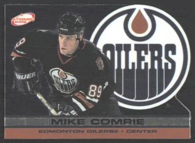 2001-02 Pacific Atomic Die-Cut Mike Comrie Edmonton Oilers #41 - Image 1 of 2