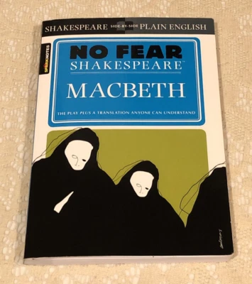 Macbeth - No Fear Shakespeare - 2003 Paperback Book By SparkNotes - Image 1 of 4