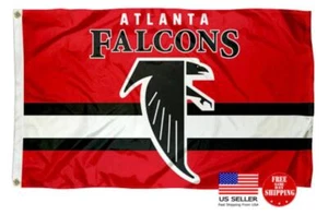 Atlanta Falcons BANDERA 3X5 Bandera Nuevo Hombre Cueva Banderas Halcón Tailgating Banners - Imagen 1 de 8