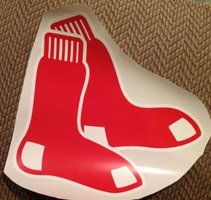 Boston Red Sox FATHEAD Official Socks Logo 16" x 16" MLB Wall Graphics Vinyl - Picture 1 of 1