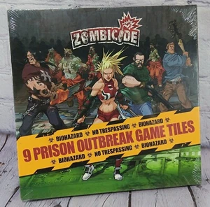 Zombicide: Prison Outbreak Game Tiles | 9 Double-Sided Game Tiles Set Expansion - Picture 1 of 9