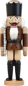 Nußknacker König braun HxBxT = 39x13x10cm NEU Weihnachten Seiffen Nutcracker Nüs - Picture 1 of 1