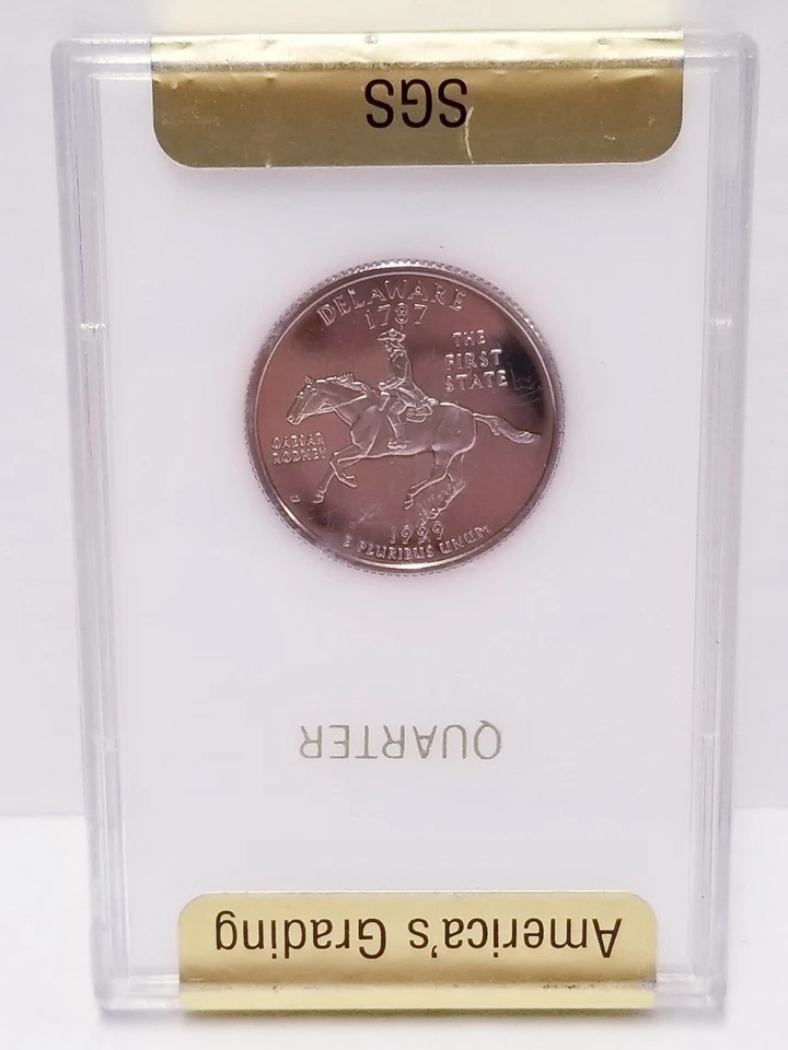 1999 S 25C Clad Delaware Quarter PCGS PR70CAM - Image 1 of 2