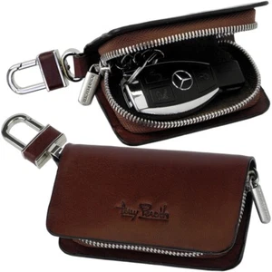 Tony Perotti Car Key Case Bag, Outside Carabiner, Inside Ring, Metal Zip - Picture 1 of 6
