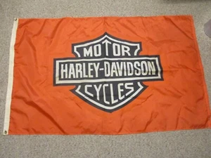 VINTAGE HARLEY DAVIDSON 3X5 BANNER FLAG - Picture 1 of 12