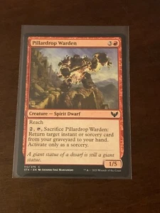 Magic the Gathering Strixhaven Pillardrop Warden - Picture 1 of 2