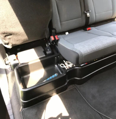 Under Seat Storage Box For 15-24 F150 17-25 F250 F350 18-25 F450 Super Crew Cab - Image 1 of 4