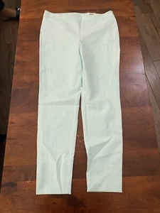 ALFANI WOMEN PULL ON PANTS SZ 12 ELASTIC WAIST STRAIGHT Olive GREEN - Picture 1 of 10