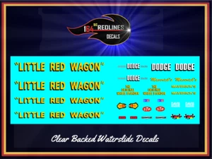 Set decalcomanie pressofuse 1/87 "Little Red Wagon" SCR-187-0083 - Foto 1 di 3