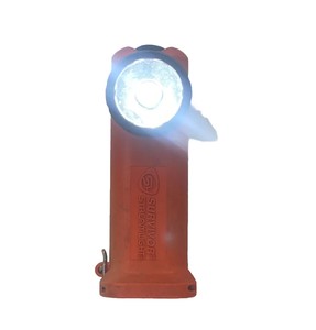 Survivor Led Flashlight Emergency Firefighter Light Fire, Alkaline Model, Orange