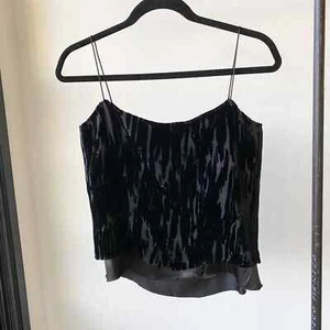 THE LIMITED Velvet Spaghetti Strap Cami Tank sz 4 - Picture 1 of 5