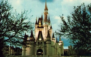 Walt Disney World Cinderella Castle Fantasyland Amusement Park Postcard Florida - Picture 1 of 2
