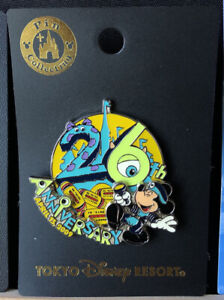 TDR Mickey Mouse 26th Anniversary Monsters Inc Tokyo Disney Pin 69245