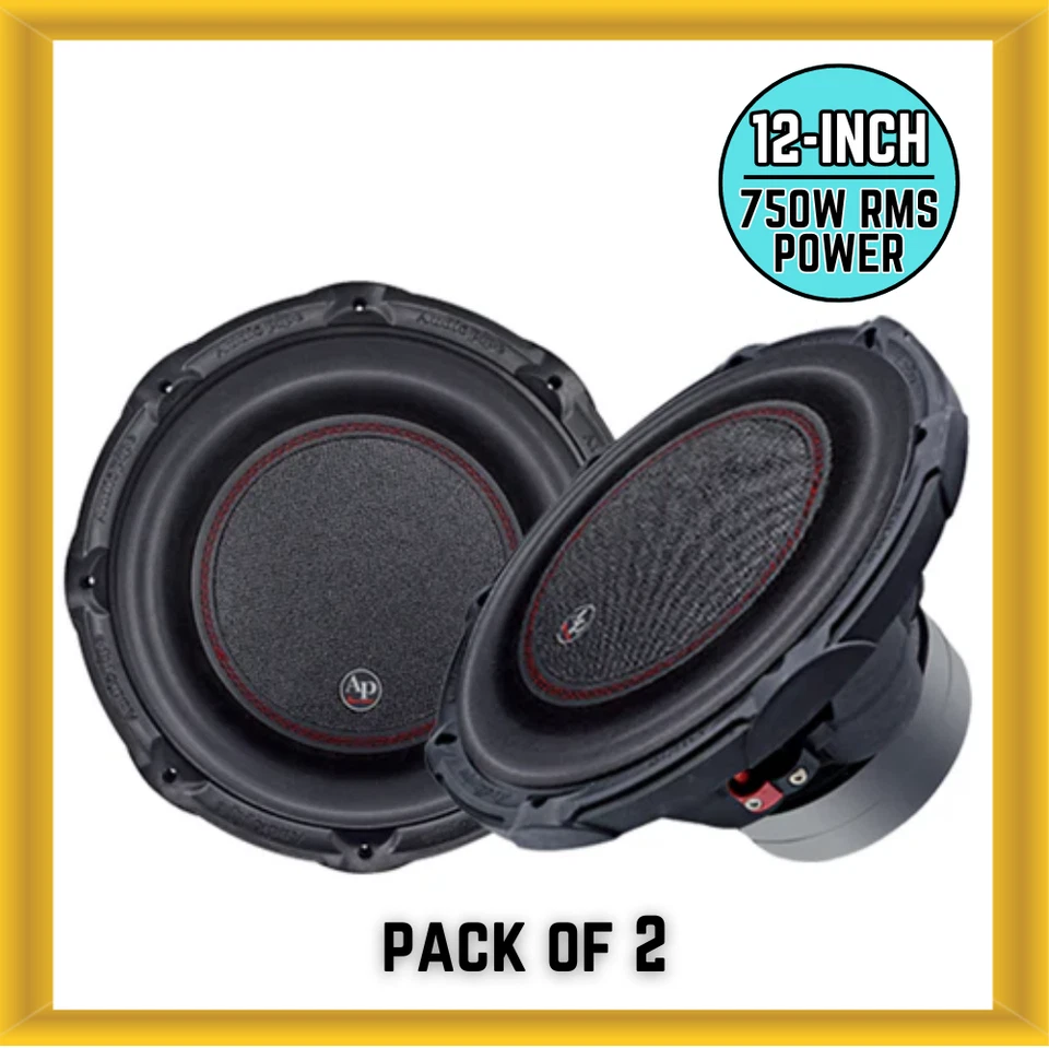 Audiopipe TXX-BDC2-12 12′′ 750W RMS Doble 4 Ohmios Bobina de Voz Subwoofer Coche (Paquete de 2) Foto 1 de 1