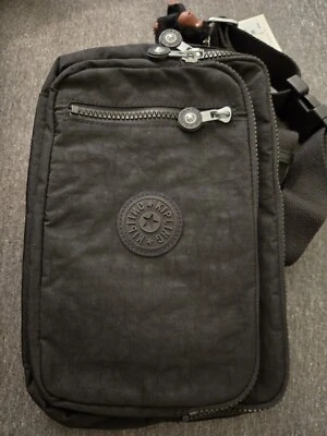 NWT Kipling KIB7Z7 Tarry  Waist Bag With Adjustable Strap - Black Tonal - Image 1 of 4