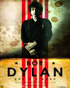 Bob Dylan Poster - Braehead 1966 Retro Wall Art - 12X16/16X20/18X24/24X36 - Picture 1 of 11