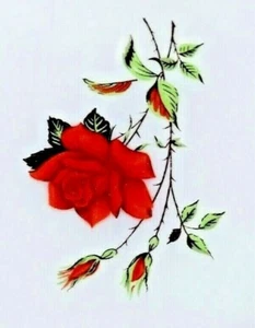 Juego de bocadillos vintage Rosecrest de 8 piezas, caja original, vidrio federal - Imagen 1 de 7