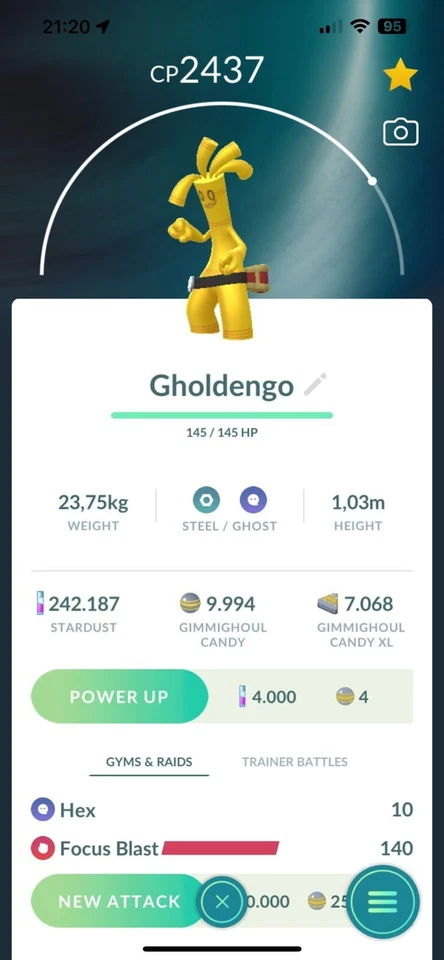 Gholdengo | Tr-de  20K Stardust - Image 1 of 1