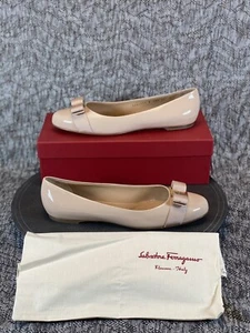 Salvatore Ferragamo Varina Arco Ballet Plano Mujer Talla 10 C - Imagen 1 de 9