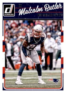 2016 Donruss Malcolm Butler NFL Base Card PWE Set Break Patriots #188 - Picture 1 of 2