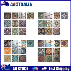 AU 10pcs Self Adhesive PVC Wall Sticker DIY Tile Bathroom Kitchen Wallpaper Peel - Picture 1 of 18