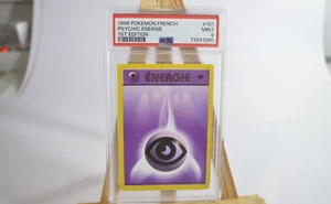 Psychic Energie 1999 1a edición Psa 9 Pokémon francés original mago - Imagen 1 de 5
