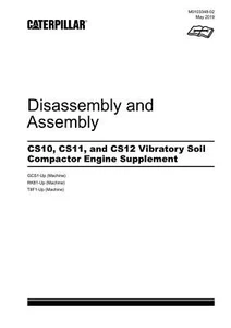Caterpillar CS10 CS11 CS12 Compattatore Alimentazione Motore Smontaggio Manuale di Servizio - Foto 1 di 1