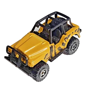 Matchbox Jeep 4x4 Yellow with Black Animal Stripes 1983 See Photos for Condition - Picture 1 of 9