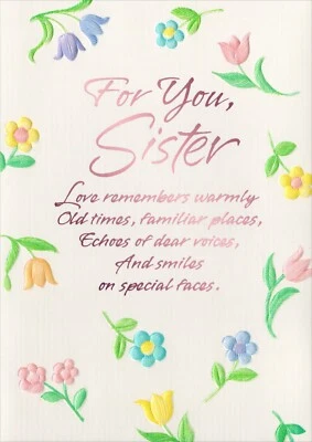 Happy MOTHER'S DAY Card FOR SISTER, Love Remembers Warmly by Gibson Greetings +✉ - Image 1 of 4
