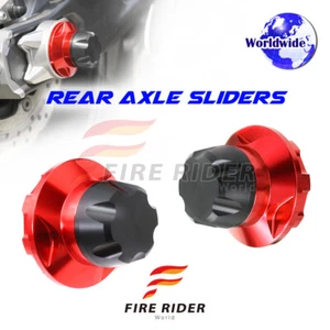 REAR Axle Protector Sliders Red Set For Yamaha XSR700 2016-2020 17 18 19 - Picture 1 of 4