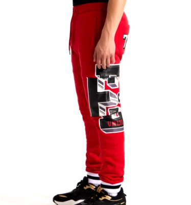 Pantalón de chándal ECKO UNLTD Dual Vision ROJO cordón/bolsillos talla M (NUEVO SIN ETIQUETAS**L@@K) Foto 1 de 4