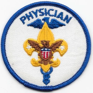 Physician 1973-Current Clear Waffle PB Position Patch Boy Scouts of America BSA - Picture 1 of 2