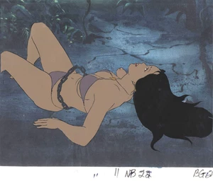 FIRE & ICE ANIMATION ART: ORIGINAL RALPH BAKSHI PRODUCTION CELS + Free Autograph - Bild 1 von 1
