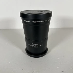 Canon TC-DC58B Telekonverter Objektiv mit LA-DC58E Adapter getestet funktioniert sauber - Bild 1 von 9