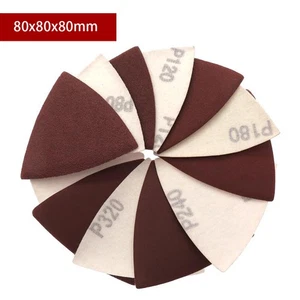 80x80x80mm Triangular Red Sandpaper Wet&Dry Sanding Paper Self-adhesive 40-2000# - Picture 1 of 6