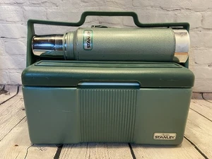 Vintage Stanley Aladdin Lunch Box Cooler Vacuum Thermos Bottle Combo Set USA - Picture 1 of 14