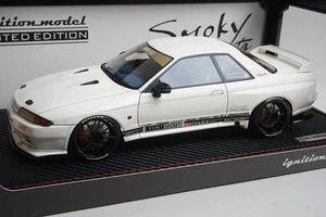1:18 ignition model IG2103 Nissan TOP SECRET GT-R VR32 TAS 2020 White Mr.Smokey - Picture 1 of 9
