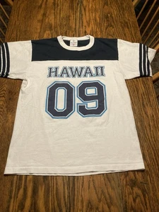 Vintage Hawaii Jersey Shirt Ringer 09 Single Stitch Alore 90s Y2K USA Made Gr. M Rarität - Bild 1 von 10