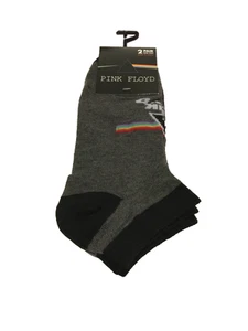 Pink Floyd Novelty 2 Pair Ankle Socks One Size US Shoe Size 7-12 NWT - Picture 1 of 5